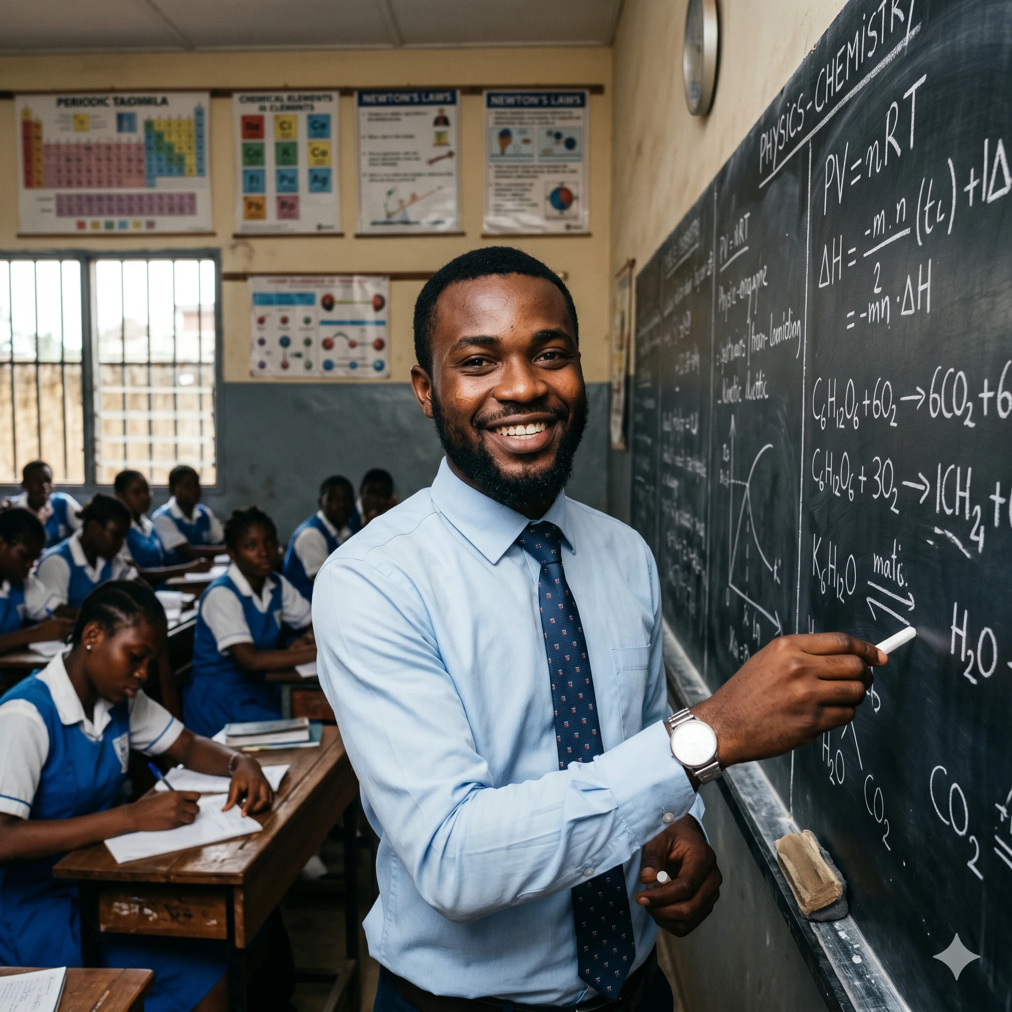 Maître Sébastien, 26 ans, enseignant vacataire en histoire-géographie à Yaoundé, sacoche en cuir à l'épaule, entre deux établissements scolaires.