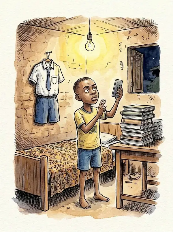 Illustration du conte « Kevin et Dieu », planche 5