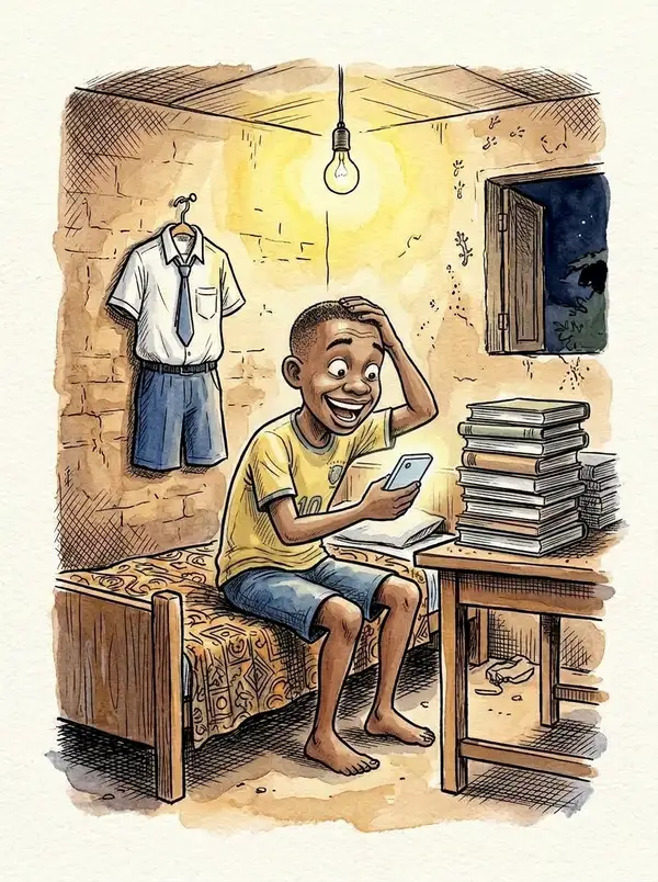 Illustration du conte « Kevin et Dieu », planche 9