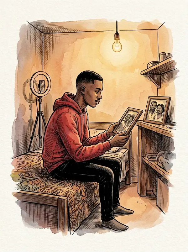 Illustration du conte « La nuit folle de Juju le Boss », planche 1