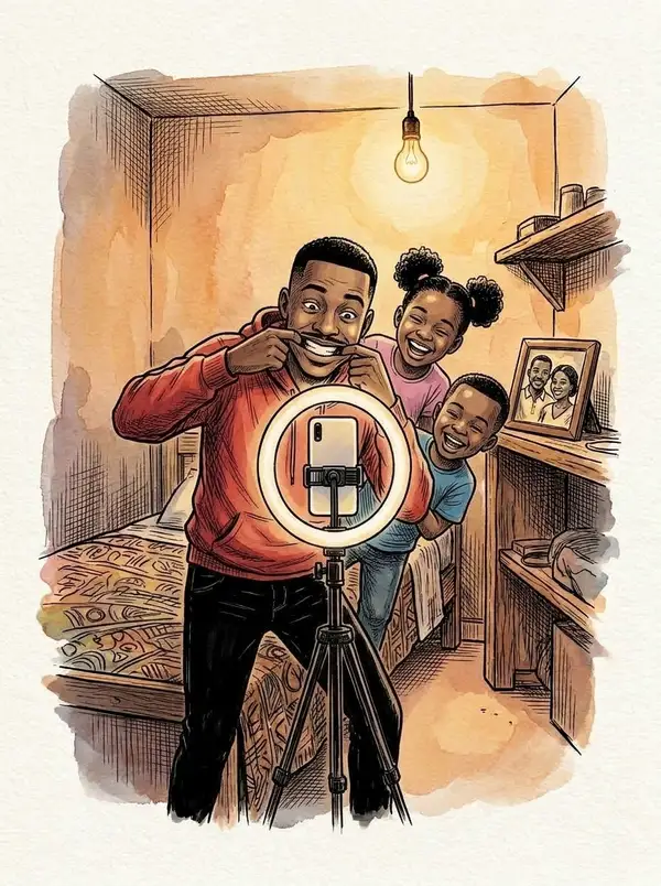 Illustration du conte « La nuit folle de Juju le Boss », planche 2